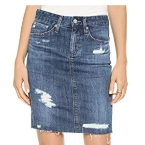 AG Erin Pencil Skirt (denim)